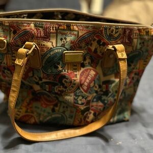 Disney Mickey Mouse Patterned Tote Bag - Multicolor